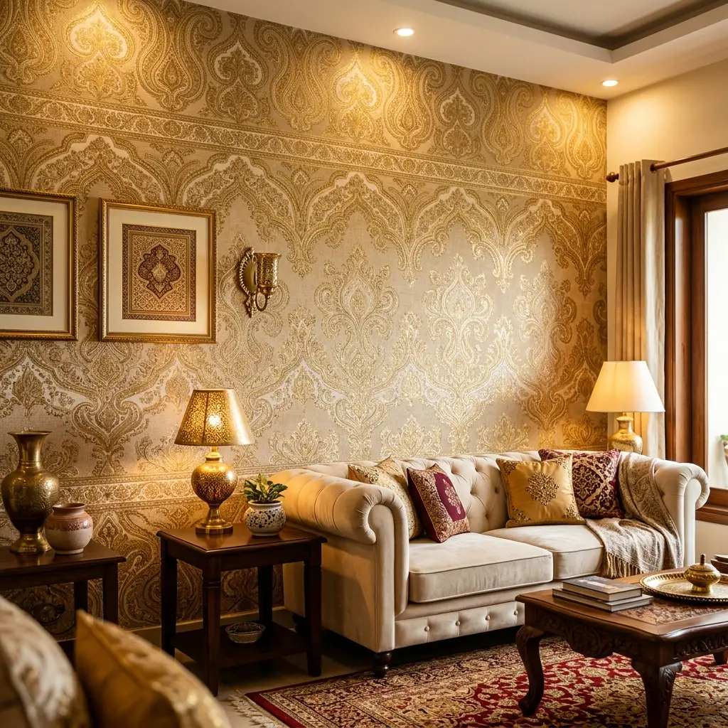 Premium wallpaper installation - Albarkat Interiors